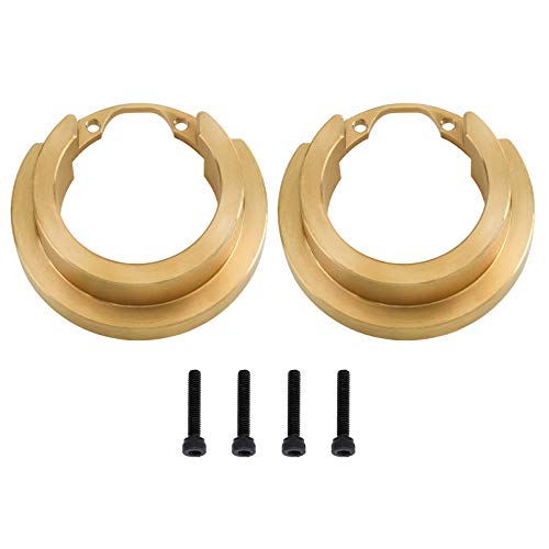 INJORA 2PCS Brass Counterweight Balance Weight for 1:10 RC Crawler TRX-4 TRX4 Axle