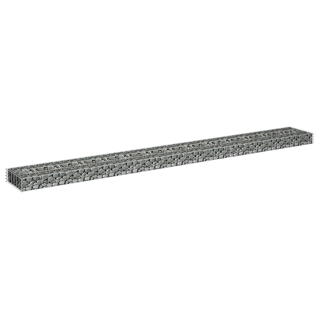 Lawn & Garden Gabione Hochbeet Verzinkter Stahl 270x30x10cm Gartenarbeit