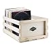 Produktbild Nostalgie by auna - Schallplatten-Kiste, Platten-Box, Schallplatten-Box, Holzkiste, Multiplex-Holz, unbehandelt, ideal zum individualisieren mit Holzlasuren, für 75 LP, beige