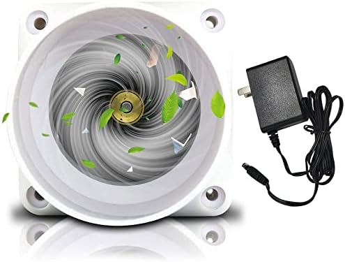 TTiiLoe Inline Duct Fan 2 Inch 50mm Ventilation Exhaust Booster 62 CFM Quiet Fan Filter Duct Kit 6W 12V Intake Fume Extractor Blower for Attic Kitchen Grow Tent (2 inch/50mm, Not Adjustable Speed)