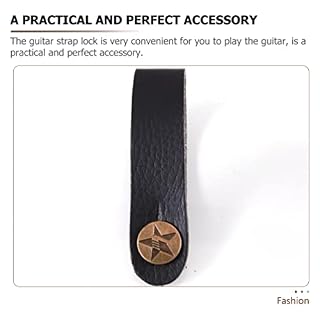 Vaguelly 4 Pièces en Cuir Guitare Sangle de Cou Guitare Sangle Serrure Guitare Poupée Sangle Cravate pour Guitares… - Les Beatles, Paul McCartney, John Lennon, RIngo Starr, George Harrison Vaguelly 4 Pièces en Cuir Guitare Sangle de Cou Guitare Sangle Serrure Guitare Poupée Sangle Cravate pour Guitares… – Image 7
