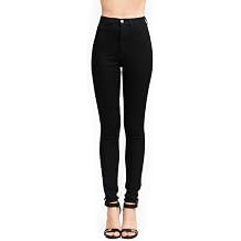 Vibrant Womens Denim Skinny Jeans Super Stretch High Waisted Classic Casual Slim Fit Pants