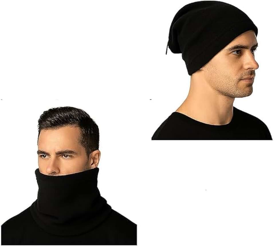 Kit 3 M?scaras balaclava cachecol, flanelado, Prote??o UV50, Unissex, Preto, para Pesco?o, Corrida, Ciclismo e Moto