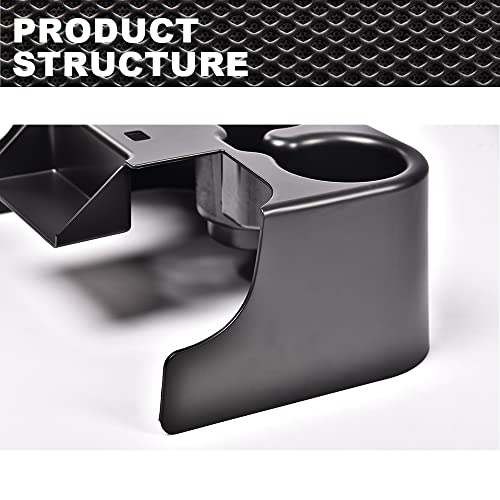 CROSSDESIGN Center Console Cupholder Compatible with 1999-2001 Ford Super Duty Truck - F250 / F350 / F450 / F550