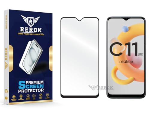 Image of Gorilla Tempered Glass Screen Protector Compatible with Realme C11(2021) [Pack of 1] | Edge-to-Edge, Bubble-Free, Case Friendly, Easy Installation Kit
