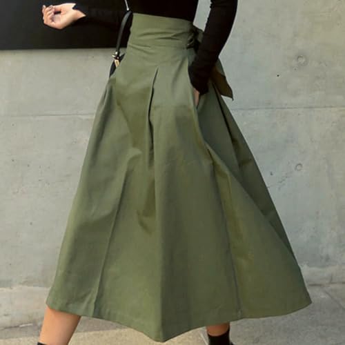 Casual Stretchy Womens Fashion Solid Color Ladies Long Skirt High Waist Slim Skirts4