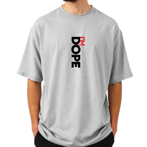 Image of URGEAR Men's Oversized Casual Stylished Printed Cotton Blended Round Neck T-Shirt