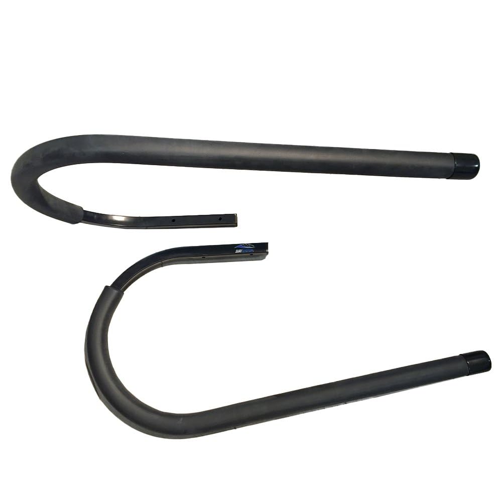 SURF SYSTEM Soporte de techo para longboard/SUP/tabla de remo, acero galvanizado duradero (antioxidante) con capa protectora adicional, apertura de 10 pies 1/2 pulgadas (27 cm), montaje rápido y