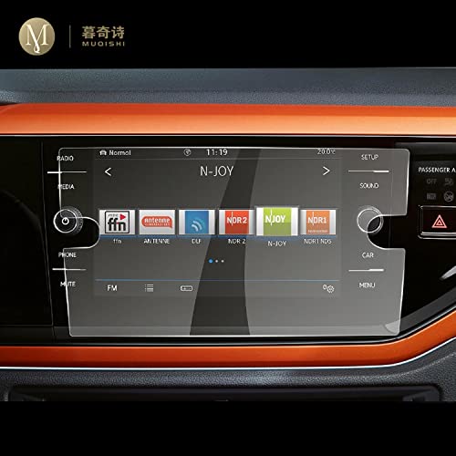 Verre trempé Volkswagen Polo 2017-2019 film protection anti-scratch d'écran navigation voiture
