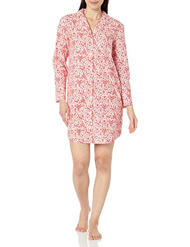 Image of Amazon Essentials Women's Woven Flannel Notch Collar Nightgown (Available in Plus Size)