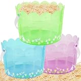 Zcaukya Plastic Easter Buckets Set of 3