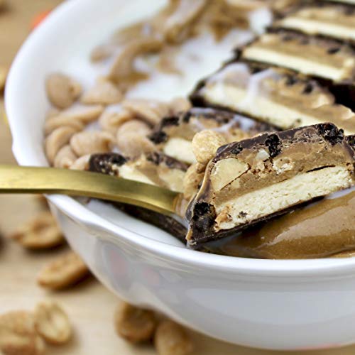 Fitcrunch Full Size Protein Bars, Designed By Robert Irvine, 6-Layer Baked Bar, 6G Of Sugar, Gluten Free & Soft Cake Core (Peanut Butter) #TOP4