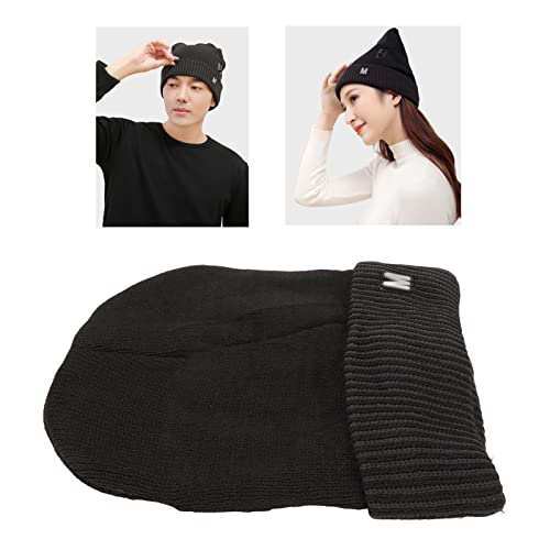 ZJchao Gorro aquecido, chapéu de malha aquecido, chapéu de aquecimento eletrônico, carregamento USB,