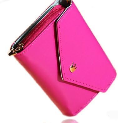 onegood Multi Propose Fashion Cute Synthetic Leather Envelope Wallet Case Purse for Galaxy S2 S3 Iphone 5,4s/4 (Watermelon Red)