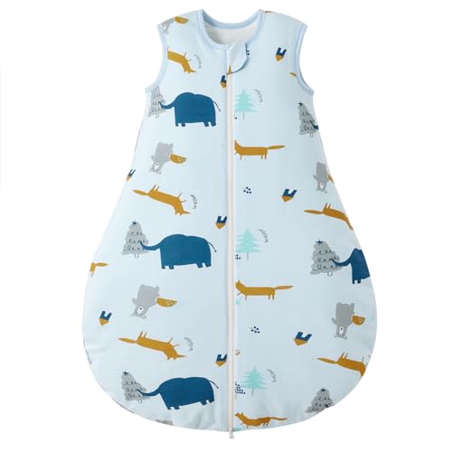 Image of Duomiaomiao 2.5 TOG Baby Sleep Sack 100% Cotton Winter Baby Wearable Blanket, Warm Quilted Comfy Toddler Sleeping Sack