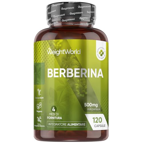 Berberina Vegana (Fornitura per 4 Mesi), 1 Capsula...