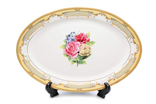 Royalty Porcelain 49Pc Dinner Set Pale Roses, Vintage Flower Print Service For 8 #TOP2