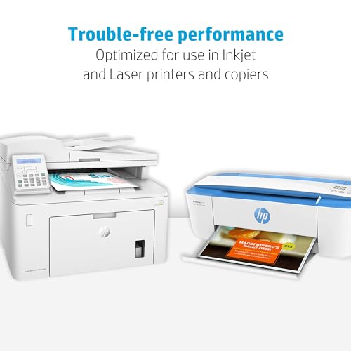 Image of HP Printer Paper | 8.5 x 11 Paper | Premium 24 lb | 5 Ream Case - 2500 Sheets | 100 Bright | Made in USA - FSC Certified | 115300C