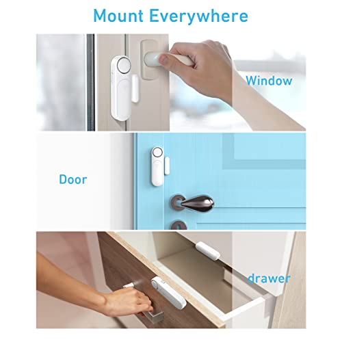 Secrui Door Alarm For Home Security, Window Sensor, 120Db, 4 Modes, Easy Installation, Security Alarm For Kids Safety Home Garage Apartment Office (2 Pack) #TOP2