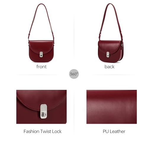 Bolso de hombro vintage clásico pequeño para mujer miniatura 5