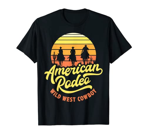 American Rodeo Wild West Cowboy Party Vintage Cowboy T-Shirt