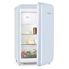 Klarstein Popart Blue – koelkast, vriezer, retro-look van de jaren 50, 108 liter volume, 13 liter vriesvak, flash…