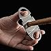 Cigar Cutter Guillotine, Stainless Steel Smooth Cigar Clippers Double Cut Blade, 12 Pack Silver Exquisite Cigar Scissors Accessories