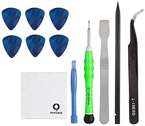 Fixcracked Touch Screen Replacement Parts Digitizer Glass Assembly for Ipad mini 3 + Professional Tool Kit (GSM CDMA Black Repair Kit)
