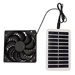 Solar Power Panel Exhaust Fan,3W Portable Solar Powered Garage Air Extractor Pet Houses Ventilation Fan for RVs Greenhouse Chicken Coop Shed Attic