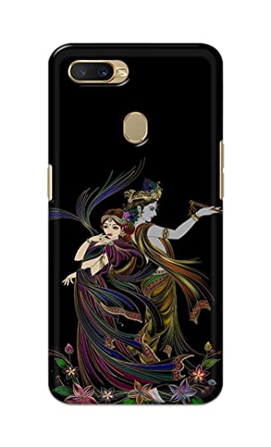 Image of Lord Radha and Krishna Hard Back Case Cover for Oppo A7 / Oppo A5s / Oppo A12 / Oppo A11k / Oppo A12s / CPH1909 Back Cover -(J5) VNS2223