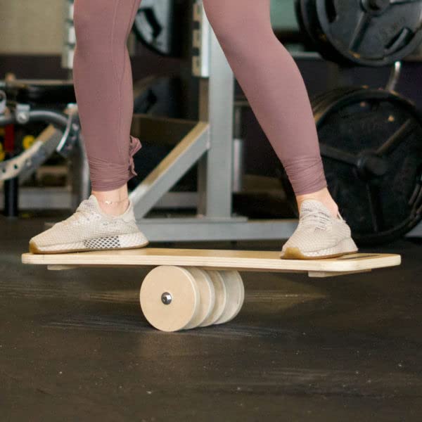 Health Benefits Calf Stretcher Wooden Slant Exercise Board Adjustable Incline Portable Under Desk Foot Stool (Balance Rooler) (B0BXVYN46C) Amazon Price History, Amazon Price Tracker