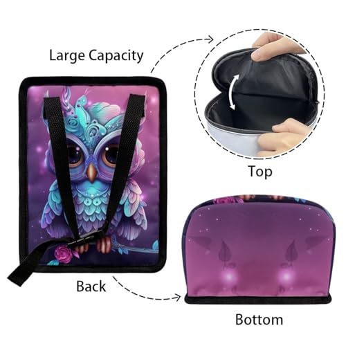 Image of DISNIMO Cartoon Owl Car Trash Can Easy-to-Install Car Accessory Interior, Leak-Proof Car Garbage Can Bin Organizer Storage Bag for The Back Seat of Any Cars, Sedans, SUVs & Trucks