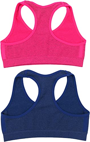 Tobeinstyle Girl’s Pack Of 6 Fun Print Seamless Training Bras Top Wire-Free Non-Padded - Heathered - S #TOP4