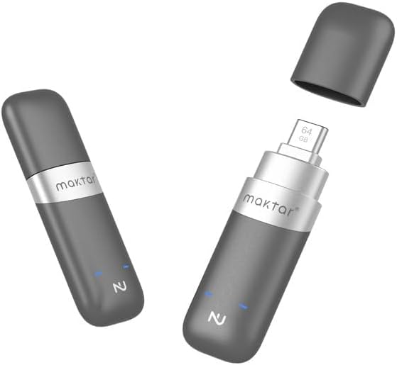 Maktar Nukii Encrypted Flash Drive - Patented NFC Security USB | Data Locker