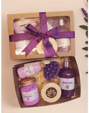 Kit presente SPA completo+Vela aromática+Geleia de banho+Sais de ...