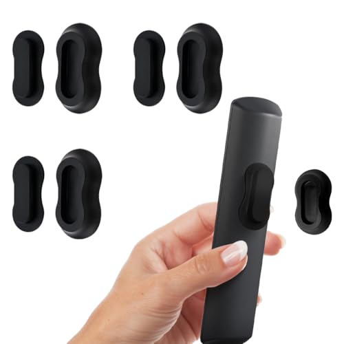 KEQAR Universal Magnetischer Fernbedienung Halterung, Silikon Fernbedienung Halterung Wand, Stark Klebender Wandhalterung fur TV/Klimaanlagen/Ventilator Fernbedienung (3 Stück, Schwarz)