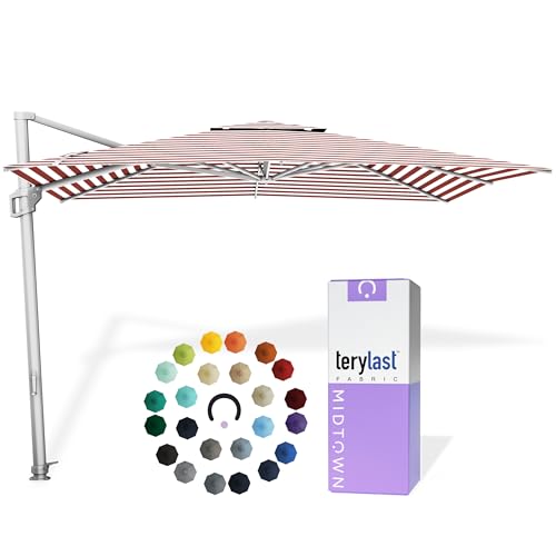 Image of Midtown Umbrellas Grande Square - 9 x 9 Ft Cantilever Umbrella