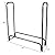 Pure Garden 4ft Firewood Rack Outdoor Wood Rack Log Holder - Heavy Duty Tubular Steel Fire Wood Racks Outdoor or Indoor Wood Storage - Wood Pile Stacker Organizer for Patio Kindling and Logs