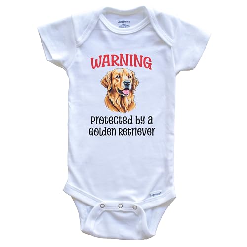 Brother is a Golden Retriever Funny Dog Breed Baby Bodysuit Bundle (3 Piece Set)4
