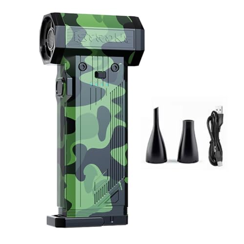 Fangxuee Soplador de Aire Turbo de 90000 RPM, Potente Motor Sin Escobillas, Ventilador Turbo de Empuje de 8000 MAh, Potente Ventilador para Coche A