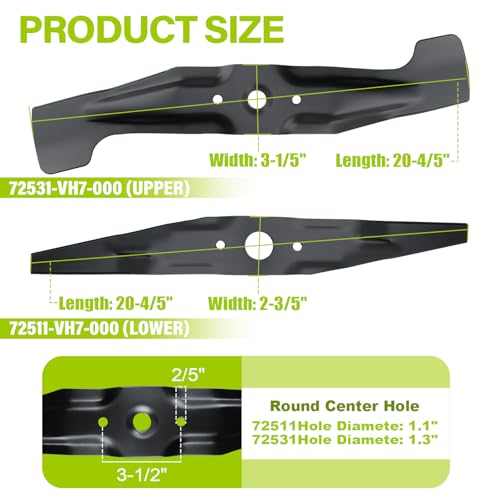Lawn Mower Blade - Dimensions