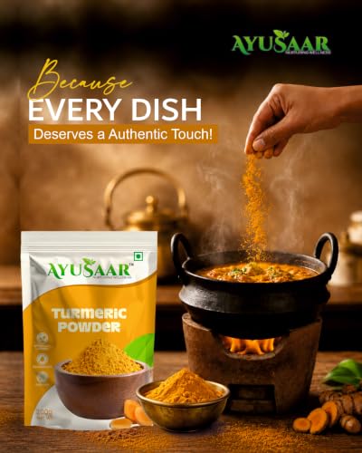 Image of Organic Turmeric Powder 100g | Pure Haldi Powder with Natural Oils | High Curcumin Ayurvedic Spice | Supports Immunity, Antioxidant Defense & Balance | Natural Superfood