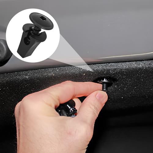 Blechschrauben M5x16mm, 30 Stück Karosserieschrauben Schwarz N90974701, Selbstschneidende Schrauben, Spreizmutter Klips, Kompatibel mit V-W, für Auto Schutzbleche Radbögen Stoßstange