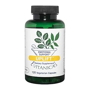 Vitanica Uplift, Mood and Emotional Support, Vegan/Vegetarian, 120 Capsules