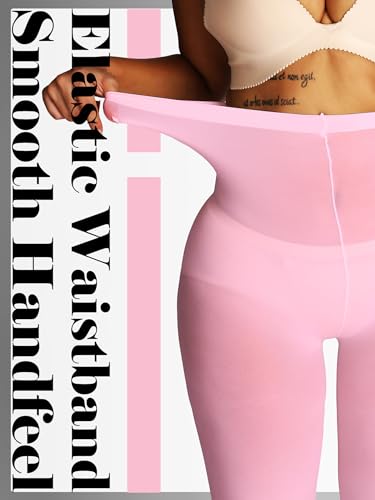 Image of HONENNA Semi Opaque Silky Women Pantyhose Tights, 20+ Colors Invisibly Toe Reinforced 60 Den Size A-E