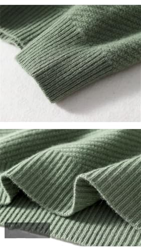 Men's Sweater Round Neck Loose Warm Pullover Plus Size Knit Tops4