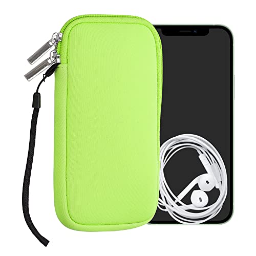 kwmobile Housse Universelle Smartphone - Pochette de Protection 17,7 x 8,5 cm pour téléphone Portable XXL - 7' en néoprène Vert Fuchsia