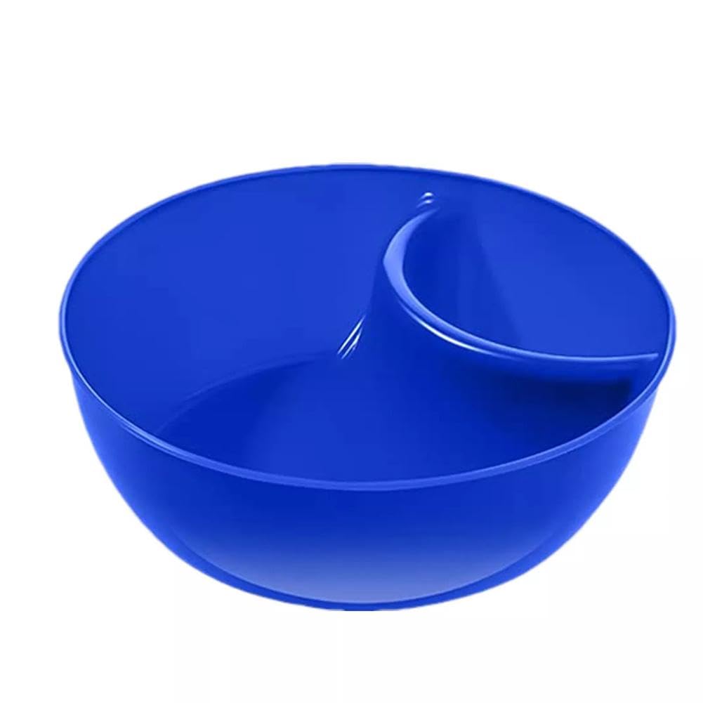 Bols empilables avec section à tremper, bols à frites et à tremper, bols à céréales divisés, bols à cracker, bols de service en plastique, collation polyvalente, yaourt divisé, flocons d'avoine,