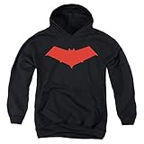 Popfunk Red Hood Jason Todd Superhero Kids Youth Pullover Hoodie & Stickers (Large)