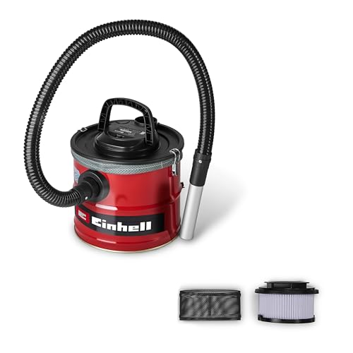 Einhell Aschesauger TC-AV 1830 D (800 W, 170 mbar Saugleistung, 18 L Auffangbehälter, Filtersystem, Feinstaubvorfilter, Blasfunktion, 1 m Schlauch, 2 m Kabel)